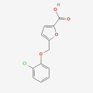 molecular formula C12H9ClO4 B2502881 5-[(2-Chlorophenoxy)methyl]furan-2-carboxylic acid CAS No. 364609-04-1