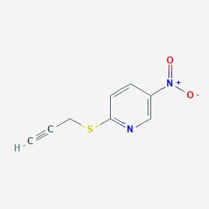 molecular formula C8H6N2O2S B2502897 5-Nitro-2-(2-propynylsulfanyl)pyridine CAS No. 77867-13-1