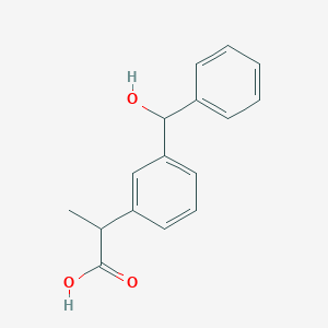 molecular formula C16H16O3 B025029 Dihydro Ketoprofen (Mixture of Diastereomers) CAS No. 59960-32-6