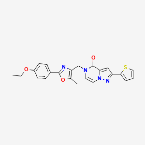 5-((2-(4-ethoxyphenyl)-5-methyloxazol-4-yl)methyl)-2-(thiophen-2-yl)pyrazolo[1,5-a]pyrazin-4(5H)-one