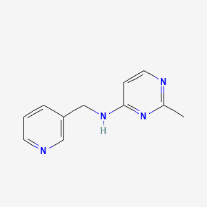 molecular formula C11H12N4 B2502922 2-甲基-N-(吡啶-3-基甲基)嘧啶-4-胺 CAS No. 1239735-22-8