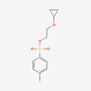 molecular formula C12H16O4S B2502923 Toluene-4-sulfonic acid 2-cyclopropoxy-ethyl ester CAS No. 862728-59-4