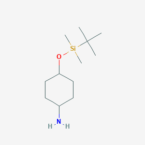 molecular formula C12H27NOSi B2502925 4-((tert-Butyldimethylsilyl)oxy)cyclohexanamine CAS No. 121936-51-4