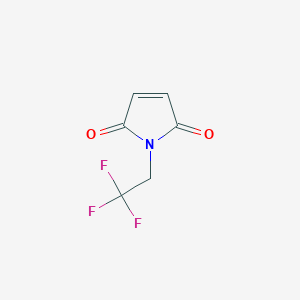 molecular formula C6H4F3NO2 B2502928 1-(2,2,2-trifluoroethyl)-2,5-dihydro-1H-pyrrole-2,5-dione CAS No. 771-52-8