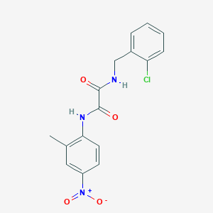 molecular formula C16H14ClN3O4 B2502949 N1-(2-chlorobenzyl)-N2-(2-methyl-4-nitrophenyl)oxalamide CAS No. 941940-01-8