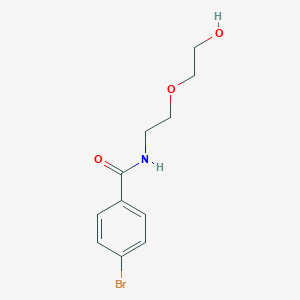 molecular formula C11H14BrNO3 B250295 4-bromo-N-[2-(2-hydroxyethoxy)ethyl]benzamide 