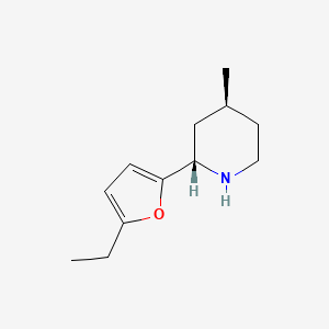 (2S,4S)-2-(5-Ethylfuran-2-yl)-4-methylpiperidine