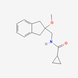 molecular formula C15H19NO2 B2502966 N-((2-methoxy-2,3-dihydro-1H-inden-2-yl)methyl)cyclopropanecarboxamide CAS No. 2034529-36-5