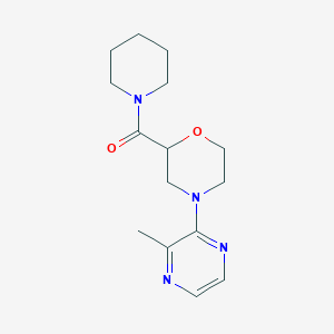 molecular formula C15H22N4O2 B2502968 [4-(3-Methylpyrazin-2-yl)morpholin-2-yl]-piperidin-1-ylmethanone CAS No. 2415521-13-8