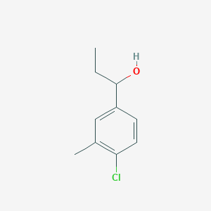 molecular formula C10H13ClO B2502971 1-(4-Chloro-3-methylphenyl)propan-1-ol CAS No. 1270585-50-6