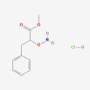 molecular formula C10H14ClNO3 B2502979 Methyl 2-(aminooxy)-3-phenylpropanoate hydrochloride CAS No. 152171-73-8