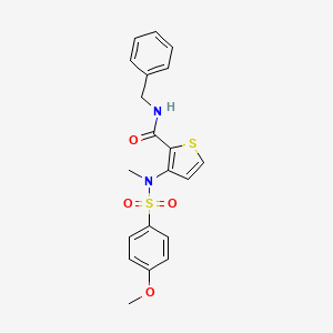 N-benzyl-3-(4-methoxy-N-methylphenylsulfonamido)thiophene-2-carboxamide