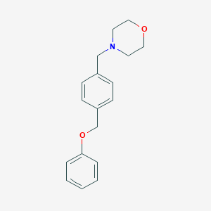 molecular formula C18H21NO2 B025030 Morpholine, 4-(p-phenoxymethylbenzyl)- CAS No. 19733-85-8