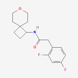 2-(2,4-difluorophenyl)-N-(7-oxaspiro[3.5]nonan-1-yl)acetamide