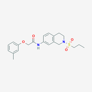 N-(2-(propylsulfonyl)-1,2,3,4-tetrahydroisoquinolin-7-yl)-2-(m-tolyloxy)acetamide