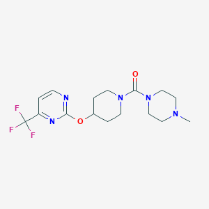 (4-Methylpiperazin-1-yl)-[4-[4-(trifluoromethyl)pyrimidin-2-yl]oxypiperidin-1-yl]methanone