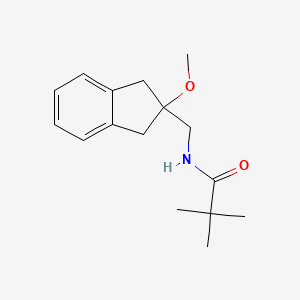 molecular formula C16H23NO2 B2503038 N-((2-甲氧基-2,3-二氢-1H-茚-2-基)甲基)新戊酰胺 CAS No. 2034347-16-3