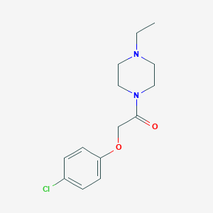 molecular formula C14H19ClN2O2 B250306 2-(4-Chlorophenoxy)-1-(4-ethylpiperazin-1-yl)ethanone 