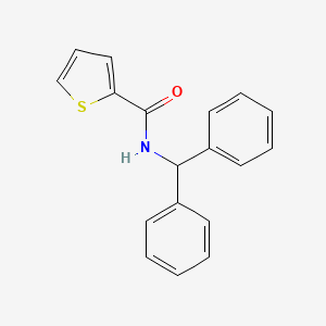 molecular formula C18H15NOS B2503074 N-benzhydrylthiophene-2-carboxamide CAS No. 313969-31-2