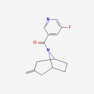 (5-fluoropyridin-3-yl)((1R,5S)-3-methylene-8-azabicyclo[3.2.1]octan-8-yl)methanone