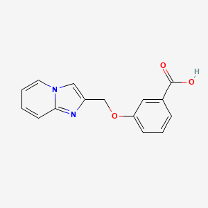 molecular formula C15H12N2O3 B2503091 3-(咪唑并[1,2-a]吡啶-2-基甲氧基)苯甲酸 CAS No. 872108-08-2