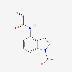 molecular formula C13H14N2O2 B2503094 N-(1-Acetyl-2,3-dihydroindol-4-yl)prop-2-enamide CAS No. 2189497-49-0