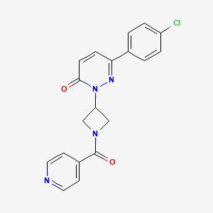 6-(4-Chlorophenyl)-2-[1-(pyridine-4-carbonyl)azetidin-3-yl]pyridazin-3-one