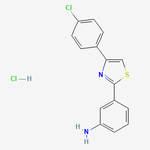 3-[4-(4-Chlorophenyl)-1,3-thiazol-2-yl]aniline hydrochloride