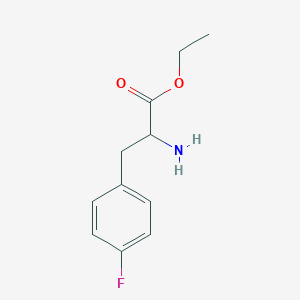 molecular formula C11H14FNO2 B025031 ethyl (2R)-2-amino-3-(4-fluorophenyl)propanoate CAS No. 104880-95-7