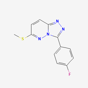 3-(4-Fluorophenyl)-6-methylsulfanyl-[1,2,4]triazolo[4,3-b]pyridazine