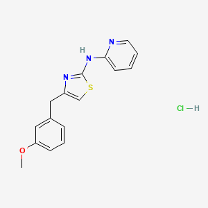 4-(3-methoxybenzyl)-N-(pyridin-2-yl)thiazol-2-amine hydrochloride