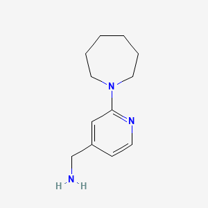 [2-(Azepan-1-yl)pyridin-4-yl]methanamine