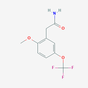 2-[2-Methoxy-5-(trifluoromethoxy)phenyl]acetamide