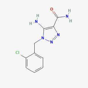 5-amino-1-(2-chlorobenzyl)-1H-1,2,3-triazole-4-carboxamide