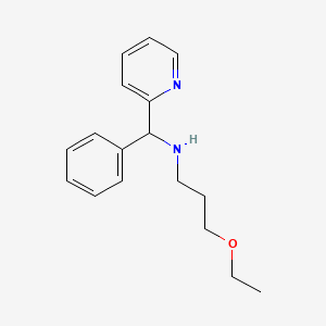 molecular formula C17H22N2O B2503148 (3-Ethoxy-propyl)-(phenyl-pyridin-2-yl-methyl)-amine CAS No. 799256-20-5