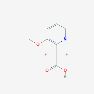 molecular formula C8H7F2NO3 B2503156 2,2-二氟-2-(3-甲氧基吡啶-2-基)乙酸 CAS No. 1698403-23-4