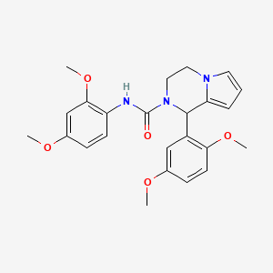 molecular formula C24H27N3O5 B2503171 N-(2,4-dimethoxyphenyl)-1-(2,5-dimethoxyphenyl)-3,4-dihydropyrrolo[1,2-a]pyrazine-2(1H)-carboxamide CAS No. 899750-71-1