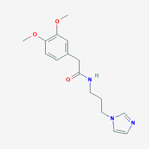 2-(3,4-dimethoxyphenyl)-N-[3-(1H-imidazol-1-yl)propyl]acetamide