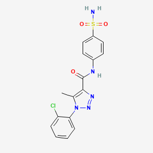 1-(2-chlorophenyl)-5-methyl-N-(4-sulfamoylphenyl)-1H-1,2,3-triazole-4-carboxamide