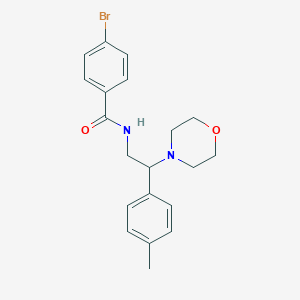 4-bromo-N-[2-(4-methylphenyl)-2-morpholinoethyl]benzamide