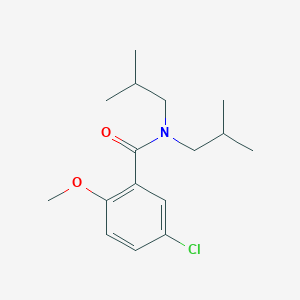 molecular formula C16H24ClNO2 B250323 5-chloro-N,N-diisobutyl-2-methoxybenzamide 