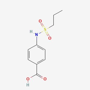 molecular formula C10H13NO4S B2503238 4-(Propane-1-sulfonamido)benzoic acid CAS No. 53957-53-2