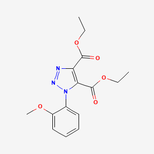 molecular formula C15H17N3O5 B2503239 diethyl 1-(2-methoxyphenyl)-1H-1,2,3-triazole-4,5-dicarboxylate CAS No. 887224-81-9