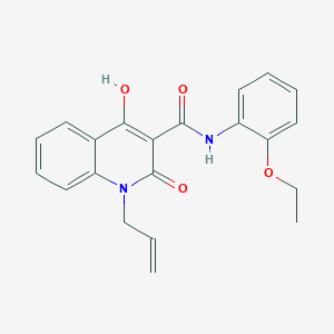 molecular formula C21H20N2O4 B2503246 1-烯丙基-N-(2-乙氧基苯基)-4-羟基-2-氧代-1,2-二氢喹啉-3-甲酰胺 CAS No. 941898-49-3