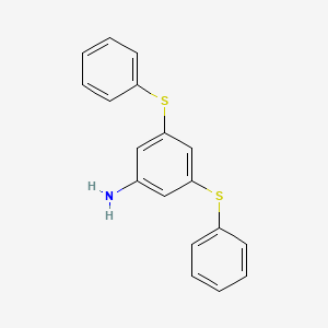 molecular formula C18H15NS2 B2503270 3,5-Diphenylthiophenylamine CAS No. 208038-92-0