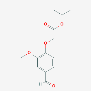 molecular formula C13H16O5 B2503304 Propan-2-yl (4-formyl-2-methoxyphenoxy)acetate CAS No. 824946-13-6