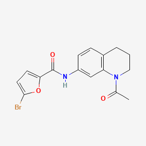 molecular formula C16H15BrN2O3 B2503320 N-(间甲基)-3-(3-吗啉-4-基吡嗪-2-基)苯甲酰胺 CAS No. 898439-09-3