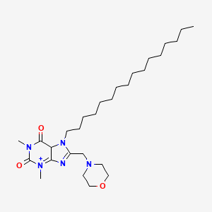 molecular formula C28H49N5O3 B2503336 7-hexadecyl-1,3-dimethyl-8-[(morpholin-4-yl)methyl]-2,3,6,7-tetrahydro-1H-purine-2,6-dione CAS No. 673446-13-4