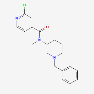molecular formula C19H22ClN3O B2503366 N-(1-Benzylpiperidin-3-yl)-2-chloro-N-methylpyridine-4-carboxamide CAS No. 2017889-59-5
