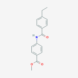 molecular formula C17H17NO3 B250337 Methyl 4-[(4-ethylbenzoyl)amino]benzoate 